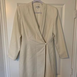 Vintage Ann Taylor Long Off-White Blazer
